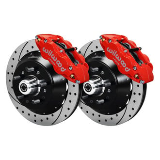 Wilwood® - Street Performance Drilled and Slotted Rotor Forged Narrow Superlite Caliper Front Brake Kit