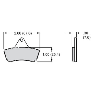 Wilwood® - Power Sports Industrial BP-10 Compound Brake Pads