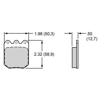 Wilwood® - Medium Temperature Racing BP-10 Compound Brake Pads
