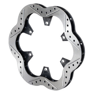 Wilwood® - Super Alloy Scalloped Drilled 2-Piece Brake Rotor