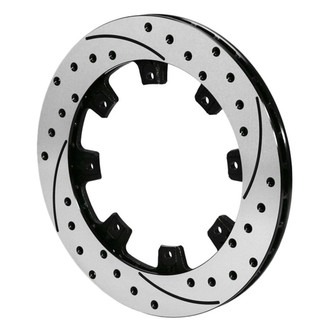 Wilwood® - 32 Vane Drilled and Slotted 2-Piece Driver Side Brake Rotor