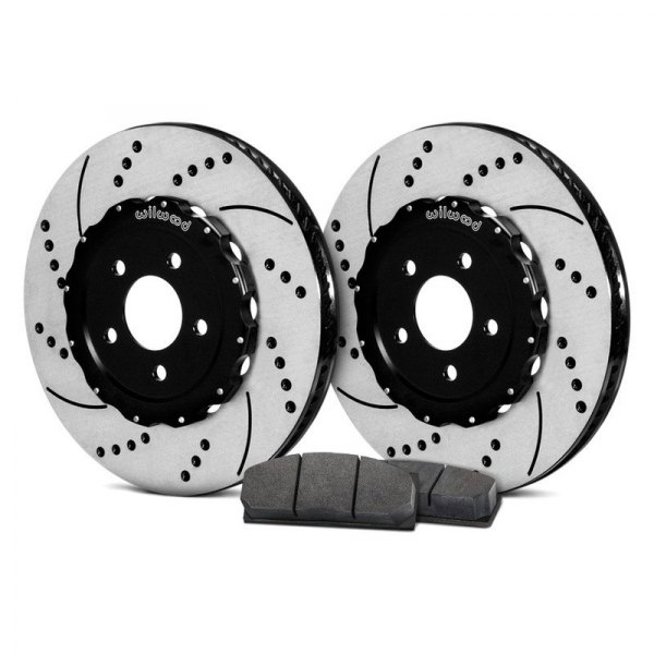  Wilwood® - Drilled and Slotted Rear Rotor and Pad Kit