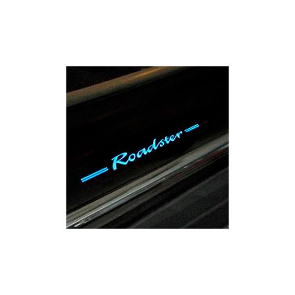 WindRestrictor® - Silver Door Sills with Roadster Logo