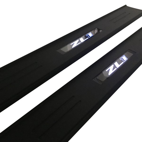 WindRestrictor® - Black Door Sills with ZL1 Logo 