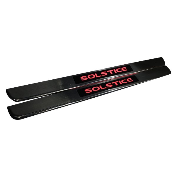 WindRestrictor® - Silver Door Sills with Solstice Logo 