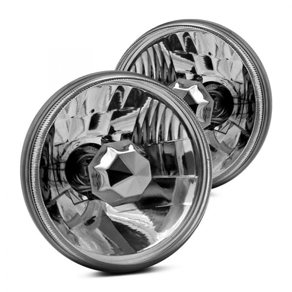 Winjet® Round Sealed Beam Crystal Headlights