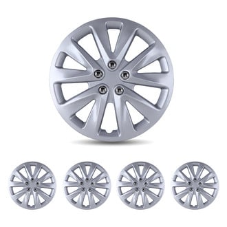 Winjet® - 16" 5 V-Spokes 5070 Style Lacquer Hubcaps Wheel Covers