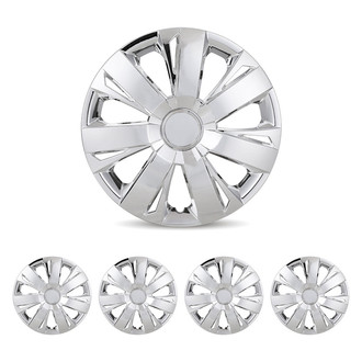 Winjet® - 16" 7-Spokes 5077 Style Chrome Hubcaps Wheel Covers