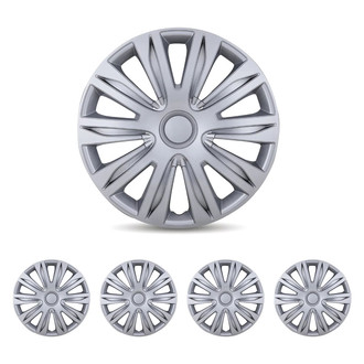 Winjet® - 15" 10-Spokes 5083 Style Lacquer Hubcaps Wheel Covers