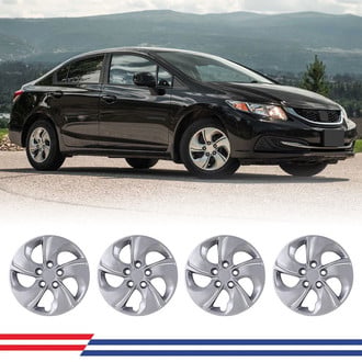 Winjet® CHB-5105-B-15 - 15" 5-Spokes 5105 Style Lacquer Hubcaps Wheel Covers