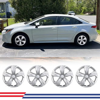Winjet® - 16" 5-Spokes 5106 Style Chrome Hubcaps Wheel Covers