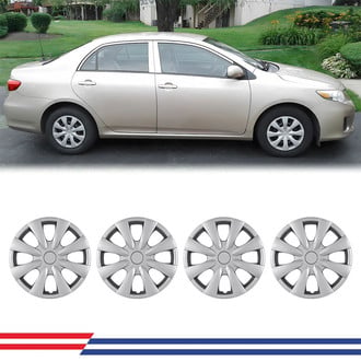 Winjet® - 15" 5115 Style Black Lacquer Hubcaps Wheel Covers