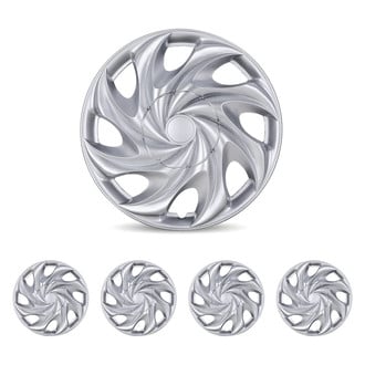 Winjet® - 15" 8 Turbine-Spokes T003 Style Hubcaps Wheel Covers