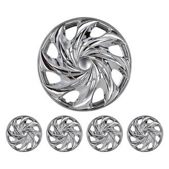 Winjet® - 14" 8 Turbine-Spokes T003 Style Chrome Hubcaps Wheel Covers