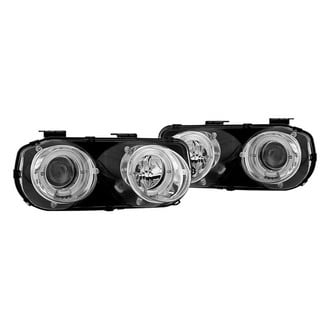 Winjet® - Driver and Passenger Side Chrome Halo Projector Headlights