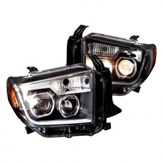 Winjet® - Black LED DRL Bar Projector Headlights