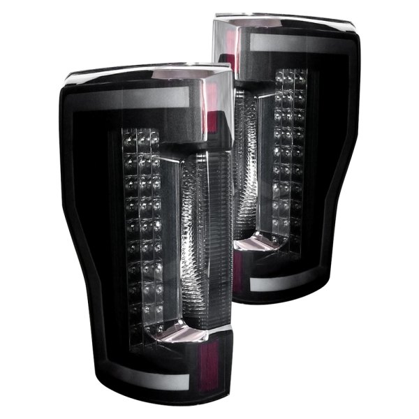 Winjet® - Renegade Black/Smoke Sequential Fiber Optic LED Tail Lights