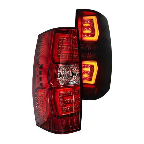 Winjet® - Renegade Chrome/Red Sequential Fiber Optic LED Tail Lights