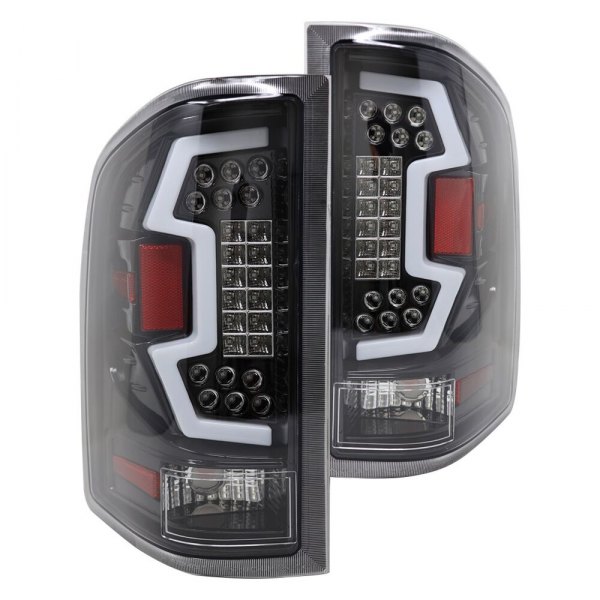 Winjet® - Renegade Gloss Black Sequential Fiber Optic LED Tail Lights