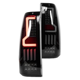 Winjet® - Driver and Passenger Side Black/Smoke LED Tail Lights