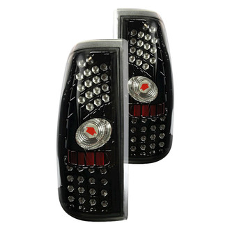 Winjet® CTWJ-0006-GBC - Driver and Passenger Side Black LED Tail Lights