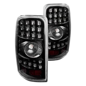 Winjet® - Driver and Passenger Side Black LED Tail Lights