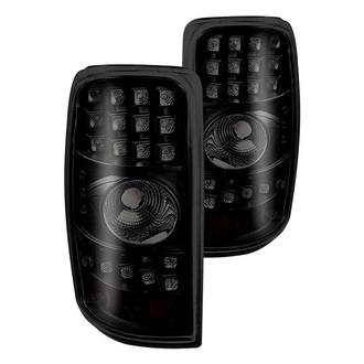 Winjet® - Driver and Passenger Side Black/Smoke LED Tail Lights