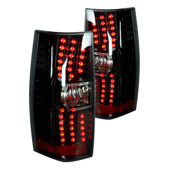 Winjet® - Driver and Passenger Side Black LED Tail Lights