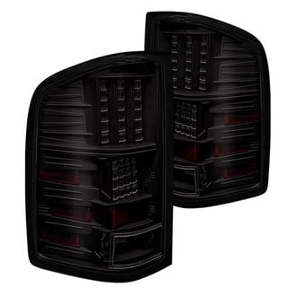 Winjet® - Driver and Passenger Side Black/Smoke LED Tail Lights