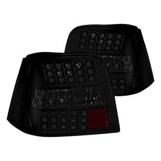 Winjet® - Driver and Passenger Side Black/Smoke LED Tail Lights