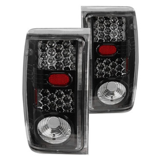 Winjet® CTWJ-0146-GBC - Driver and Passenger Side Black LED Tail Lights