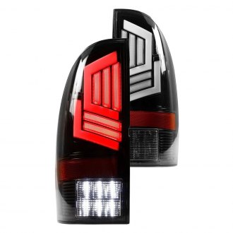 Winjet® - Gloss Black Fiber Optic LED Tail Lights