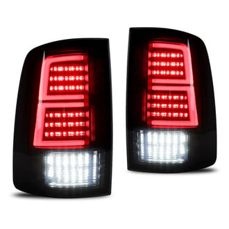 Winjet® CTWJ-0748-BS - Driver and Passenger Side Black/Smoke Fiber Optic LED Tail Lights
