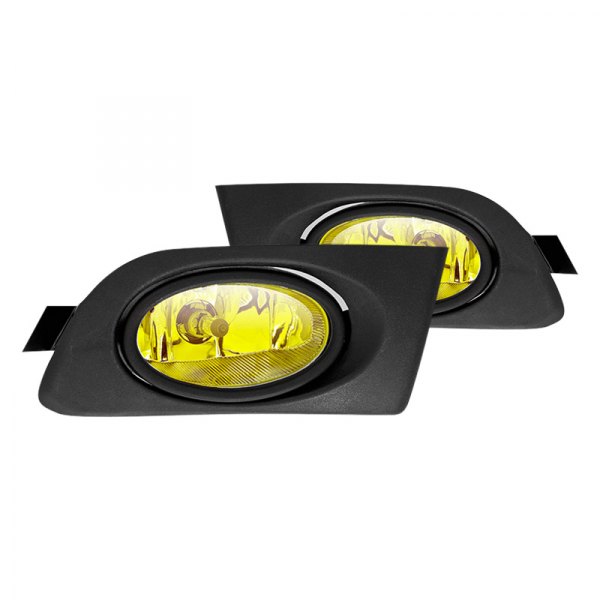 Winjet® - Yellow Factory Style Fog Lights, Honda Civic