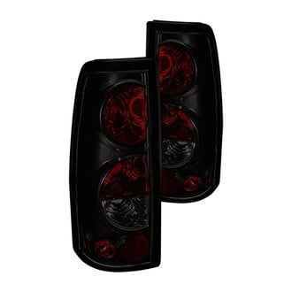 Winjet® CTWJ-0004-BS - Driver and Passenger Side Black/Smoke Euro Tail Lights
