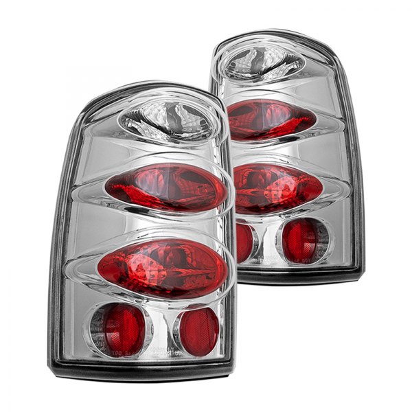 Winjet® - Chrome/Red Euro Tail Lights