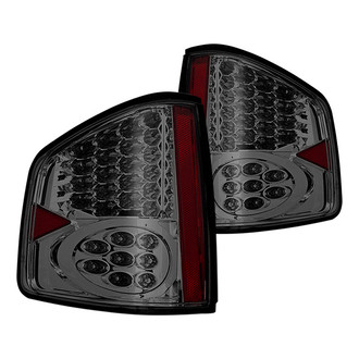 Winjet® CTWJ-0008-CS - Driver and Passenger Side Chrome/Smoke LED Tail Lights
