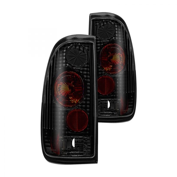 Winjet® - Black Red/Smoke Euro Tail Lights