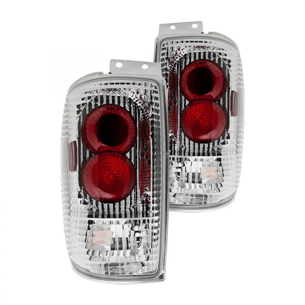 Winjet® - Chrome/Red Euro Tail Lights, Ford Expedition