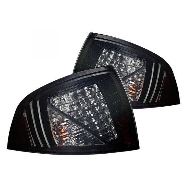 Winjet® - Black/Smoke LED Tail Lights, Nissan Sentra