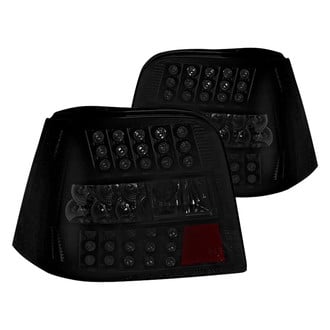 Winjet® - Driver and Passenger Side Black/Smoke LED Tail Lights