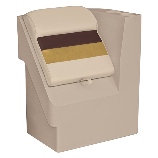 Wise® - Deluxe Series 29.25" H x 17" W x 23.75" D Sand/Chestnut/Gold Right Radius Pontoon Lean Back Recliner