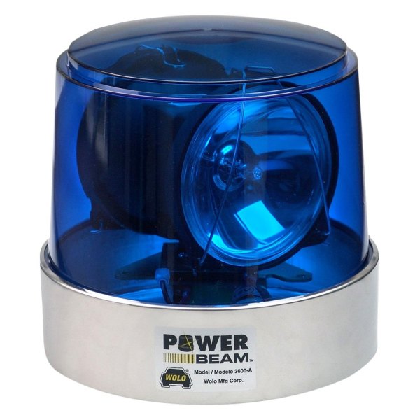 Wolo® - 8.25" Power Beam™ Rotating Blue Halogen Beacon Light