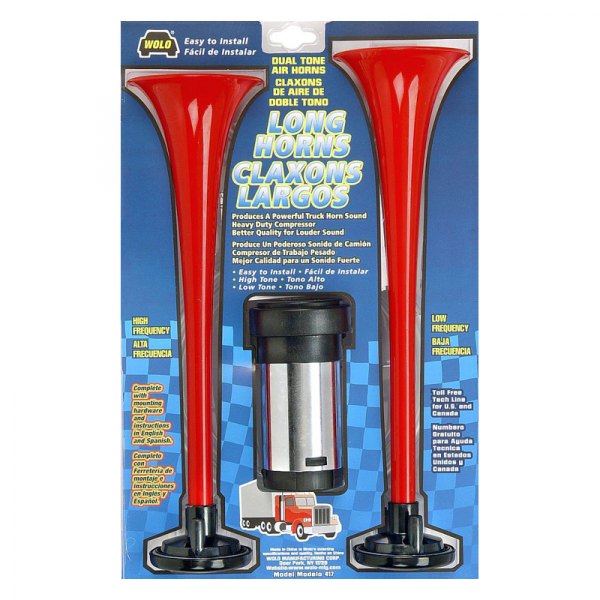Wolo® - Long Horns™ Air Horns