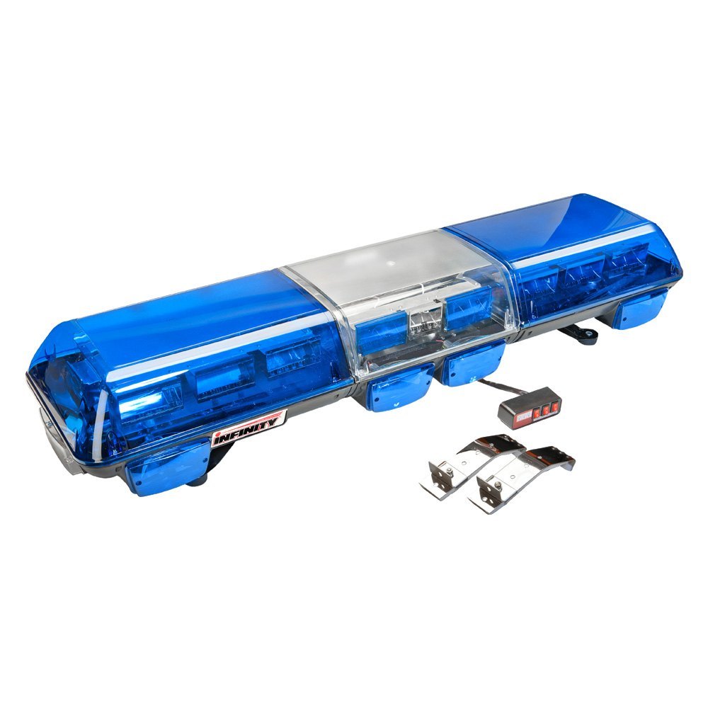 Wolo® 7705B Infinity 3™ BoltOn Mount Blue Full Size Emergency LED