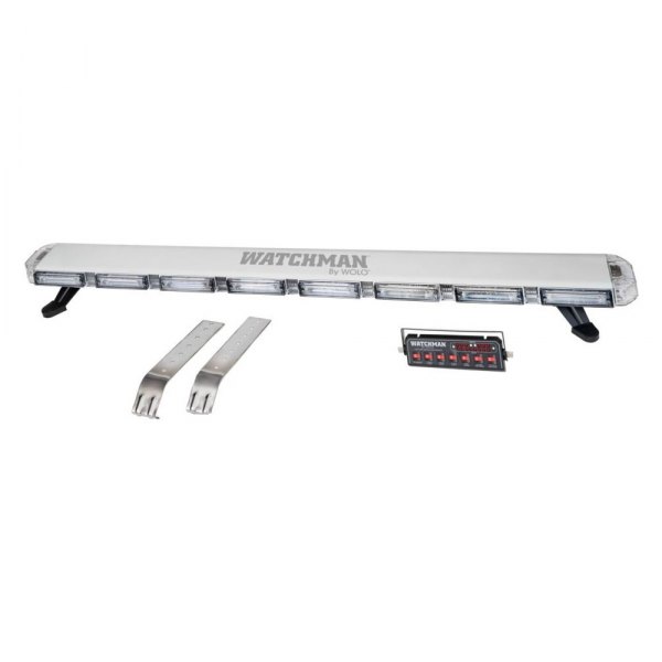 Wolo® - 48" Watchman™ Bolt-On Mount Roof Low Profile Blue Emergency LED Light Bar