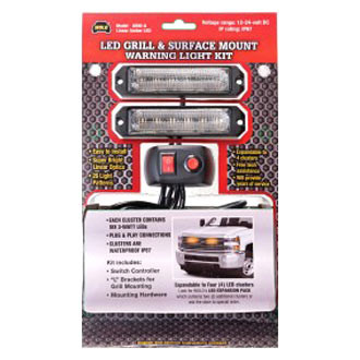 Wolo® - 8000 Series Bolt-On Mount Amber LED Strobe Lights