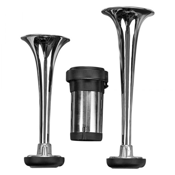 Wolo® - Airsplitter™ 2 Trumpet Chrome Plated Metal Air Horn