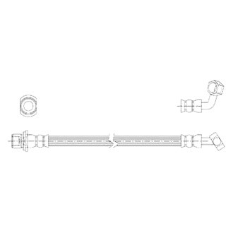 Corteco® - Rear Passenger Side Brake Hose