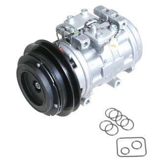 Denso® - Front Remanufactured A/C Compressor with Clutch